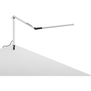 Z-Bar Mini 12.7 inch 5.00 watt White Desk Lamp Portable Light, Through-Table Mount